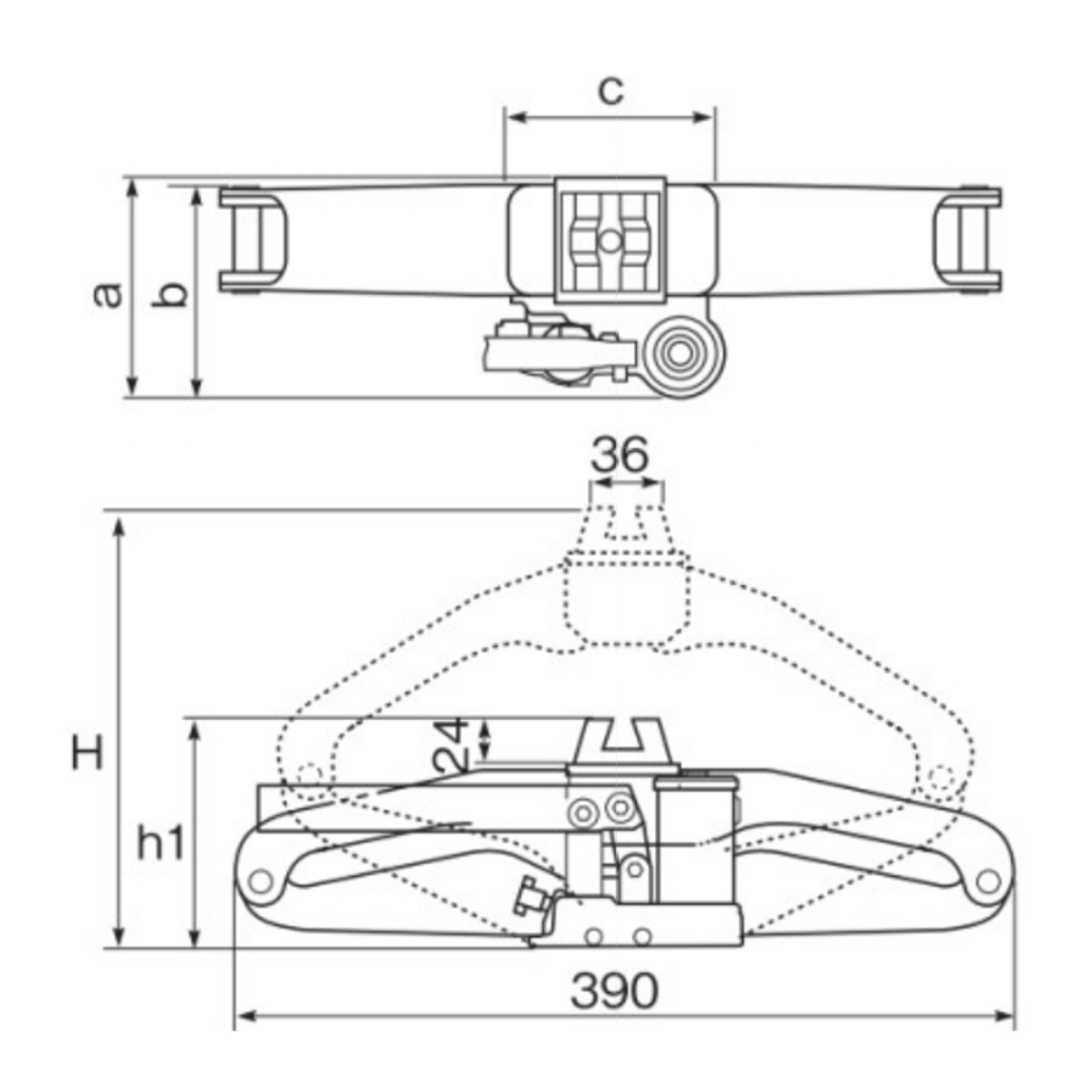 マサダシザースジャッキ１０００ＫＧ MSJ-1000S | 油圧式タイヤ交換